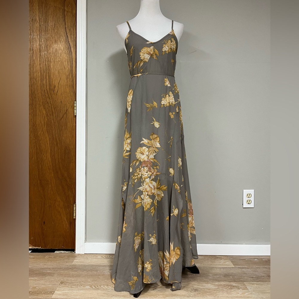 Lulu's Gray Spaghetti Strap Sundress for Weddings